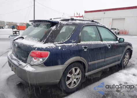 2006 Subaru Impreza Outback Sport z USA, uszkodzony, nr VIN JF1GG686X6H817305